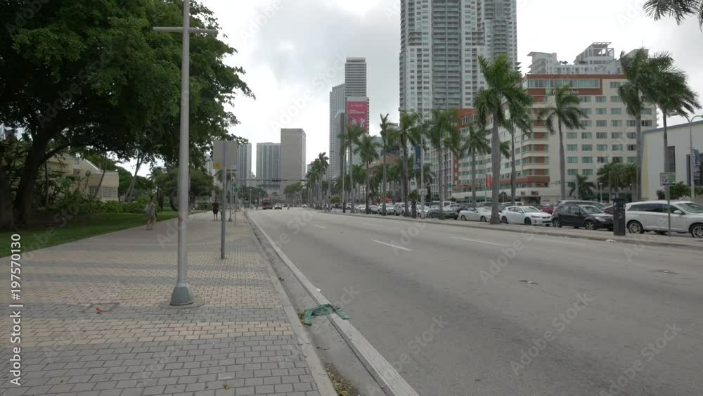 The Biscayne Boulevard in Miami 