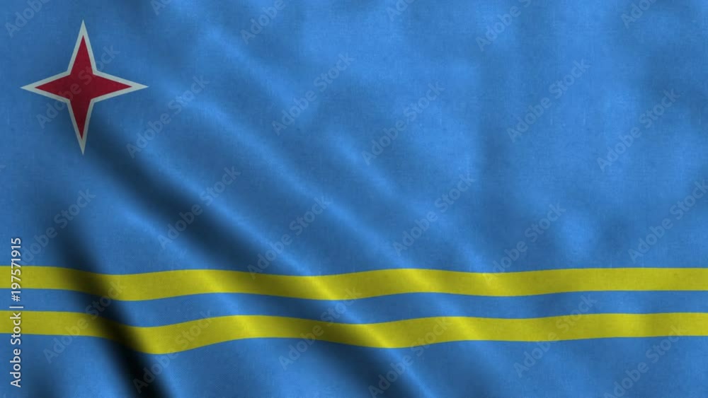 4K Seamless Loopable Flag of Aruba 4K Seamless Loopable Flag of Aruba