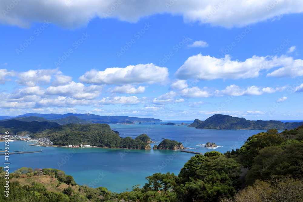 道の駅南郷から三月の風景 日南海岸