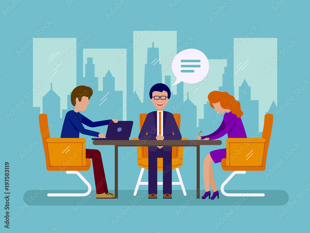 Fototapeta premium Work in office