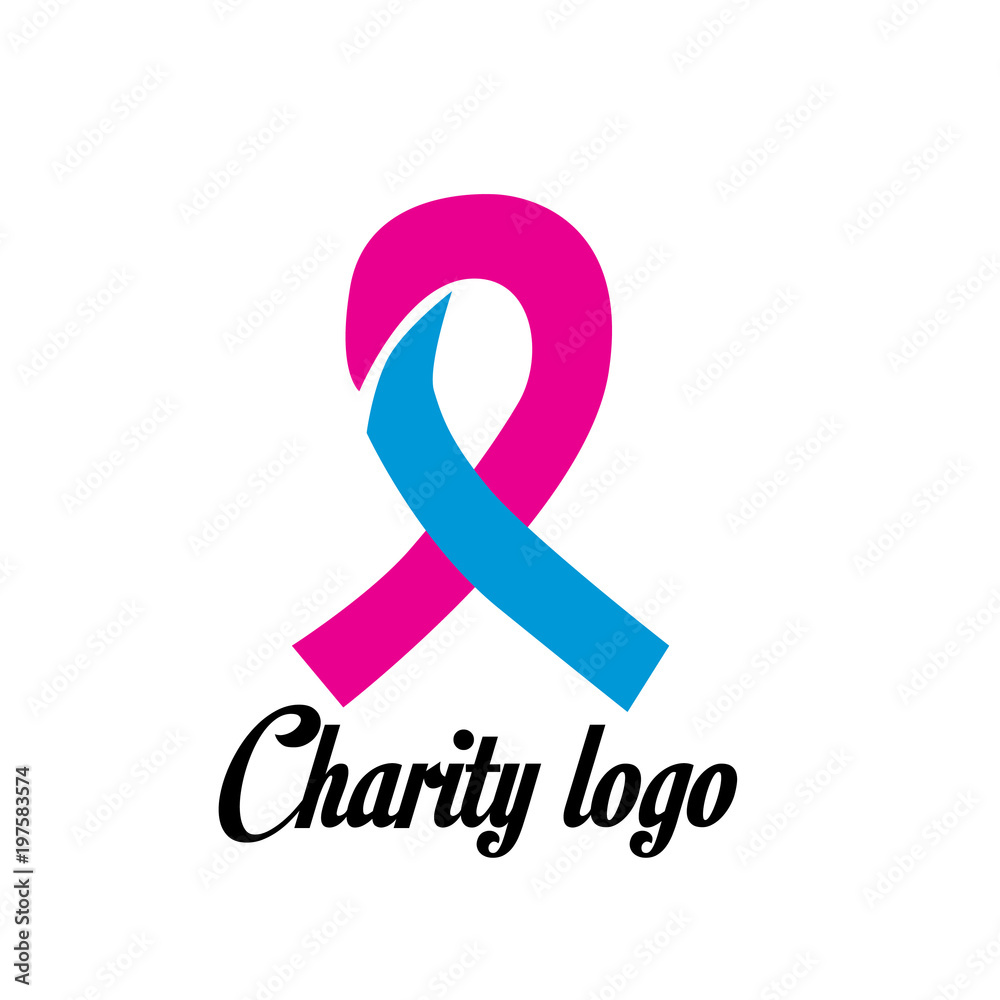 charity logo design with hand and heart icon charity logo design with hand and heart icon