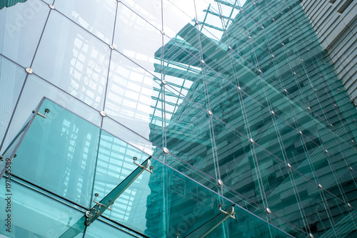 The modern office close-up is in the city of China