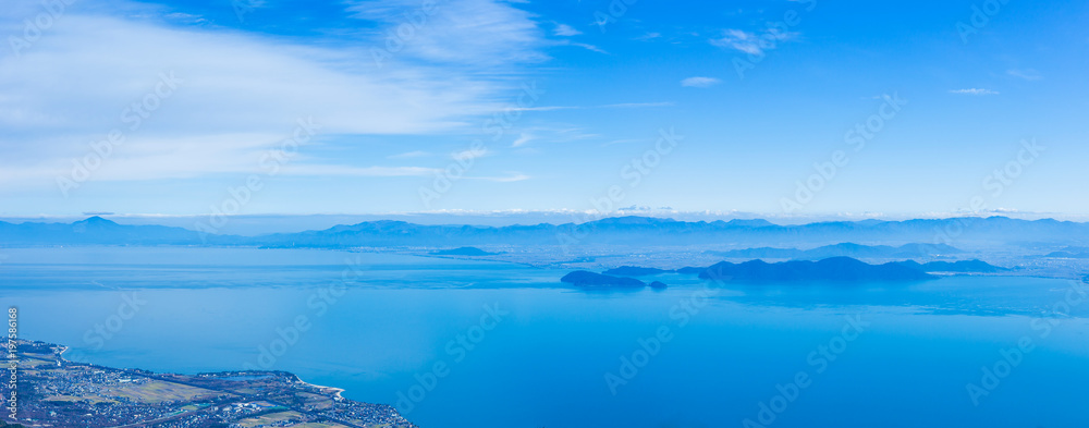 Fototapeta premium Jezioro Biwa Shiga Japonia Japonia