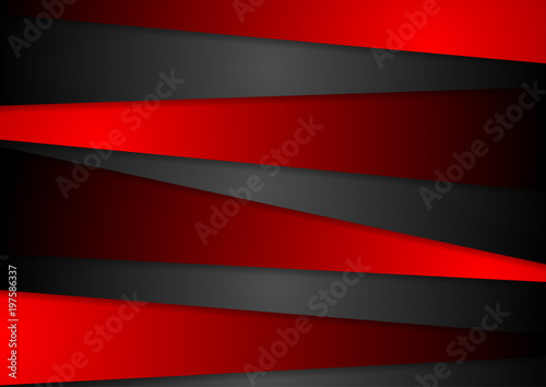 Contrast abstract red black tech corporate background