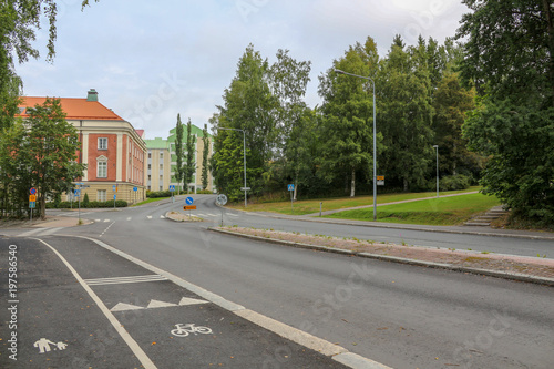 フィンランドの歩道 自転車専用道