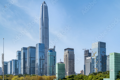 Skyline of urban architectural landscape in Shenzhen © 昊 周