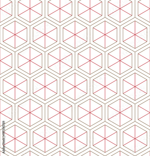 Vector seamless geometric pattern. Classic Chinese ancient fully editable ornament