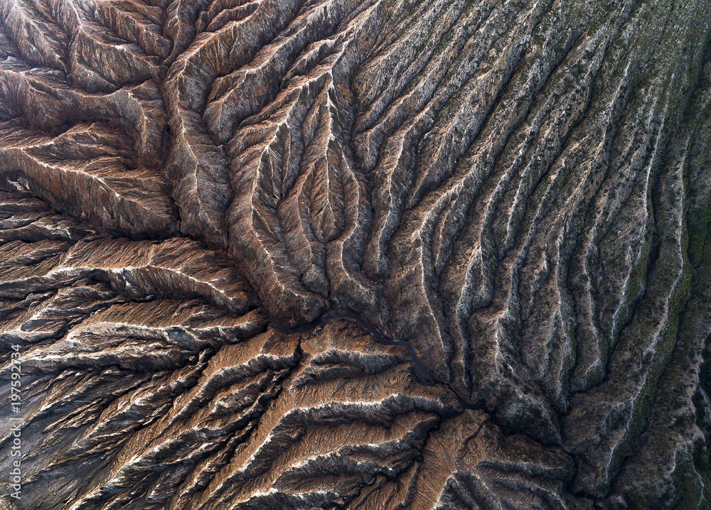 custom made wallpaper toronto digitalBeautiful textures of Mount Bromo volcano at sunset, indonesia