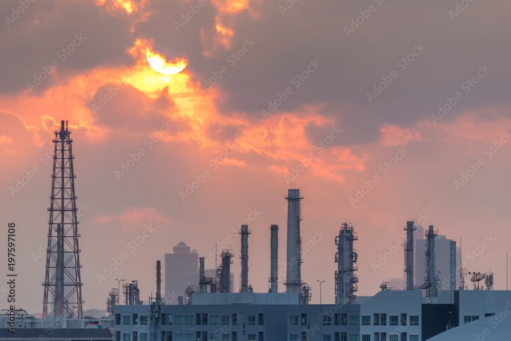 industrial, silhouette,background