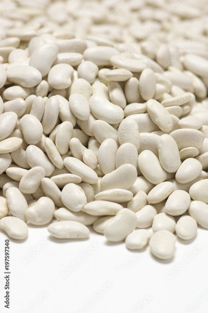 Pile of white beans