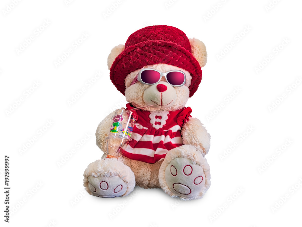 Teddy Bear in a cheeky mood - isolated Teddy Bear in a cheeky mood - isolated
