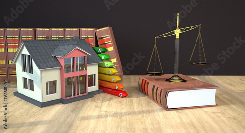 Konstfotografi House Energy Pass Scale Lawyer Beam Scale
