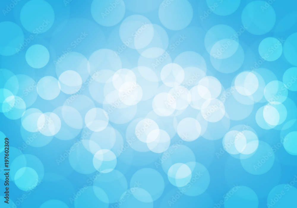 Abstract white bokeh blur on blue luxury background vector illustration. Abstract white bokeh blur on blue luxury background vector illustration.