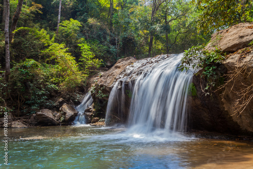 .Mae Sa waterfall in Doi Suthep and Doi Pui national park,Chiang Mai,Thailand