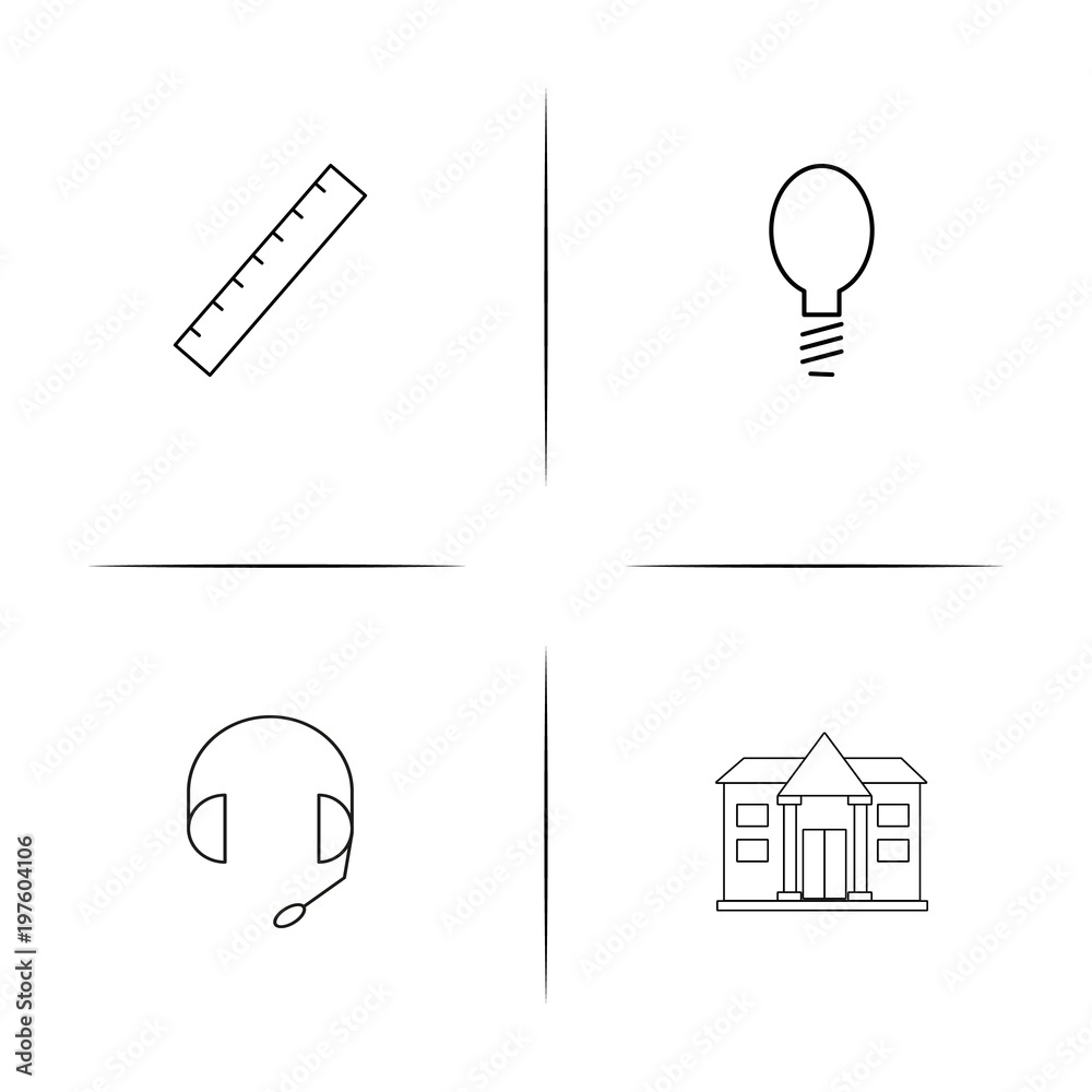 Education And Science simple linear icons set. Outlined vector icons Education And Science simple linear icons set. Outlined vector icons