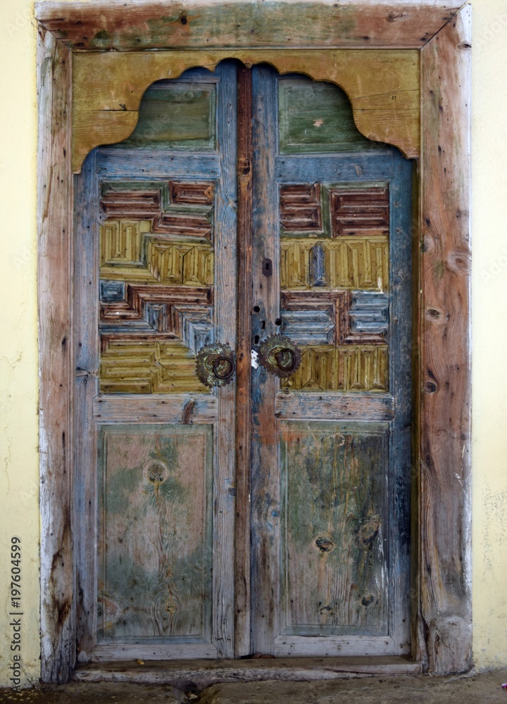 Door.Old door.Antique door.