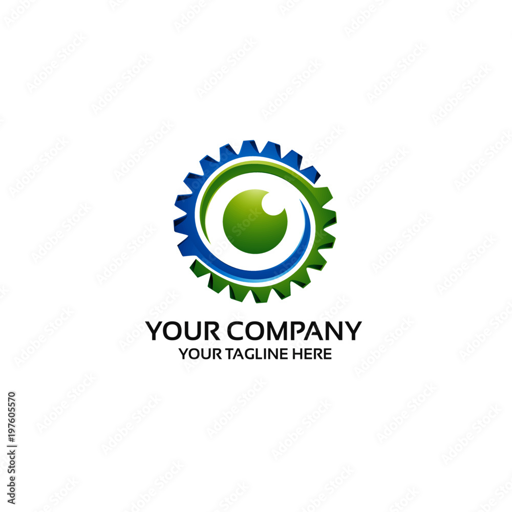 gear eye - logo template gear eye - logo template