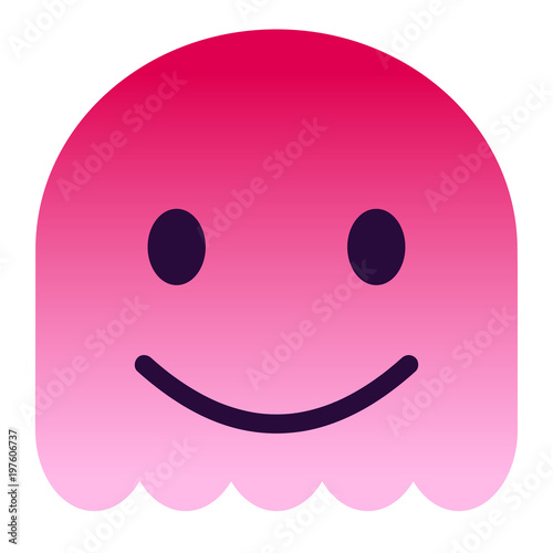 freuendes Emoticon - pinker Geist