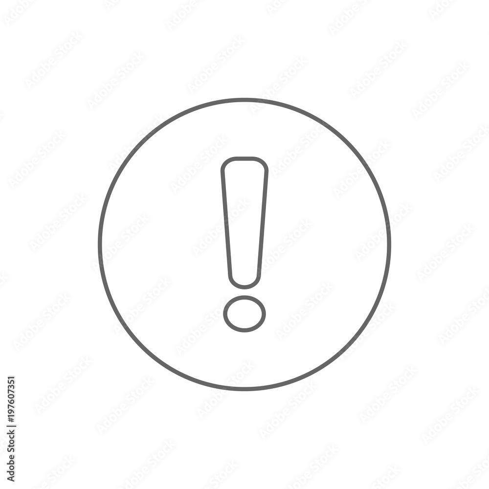 Warning sign. Exclamation point (mark) icon. Vector. Warning sign. Exclamation point (mark) icon. Vector.