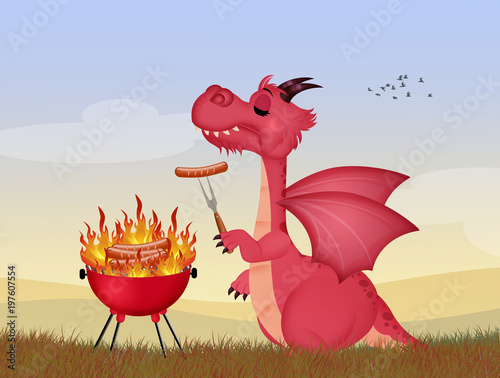 dragon at the barbecue