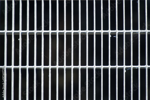 Wallpaper Mural Steel ground lattice. Stainless steel texture, background for web site or mobile devices Torontodigital.ca