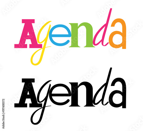Icône vecteur AGENDA