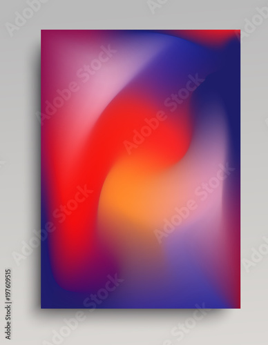 Dark blue and red gradient poster