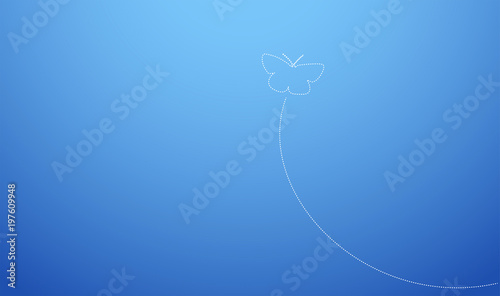 sfondo, farfalle, volo, volare, minimale,