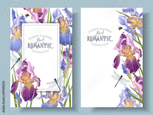 Iris vertical banners