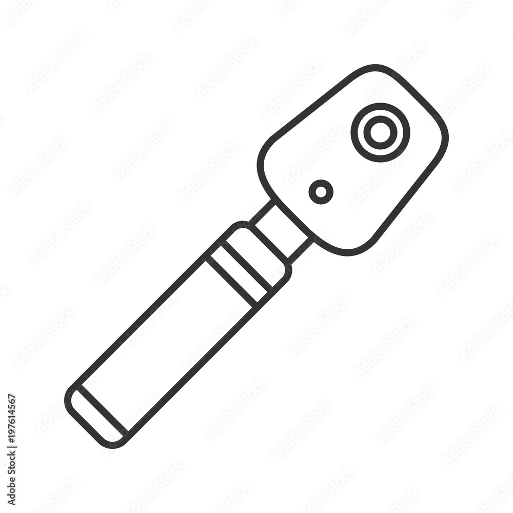 Ophthalmoscope linear icon Ophthalmoscope linear icon