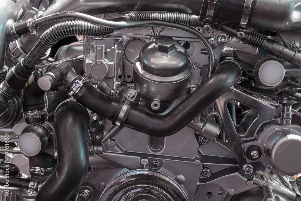 Automotor, Konzept des modernen Fahrzeugmotors Automotor, Konzept des modernen Fahrzeugmotors