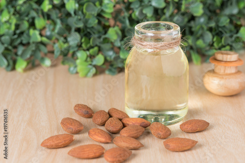 Almond oil with almond.