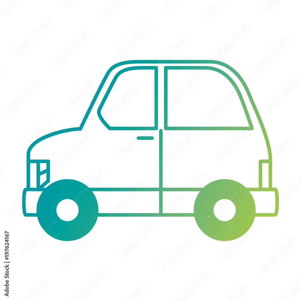 Fototapeta premium eco car vehicle transport icon vector illustration design
