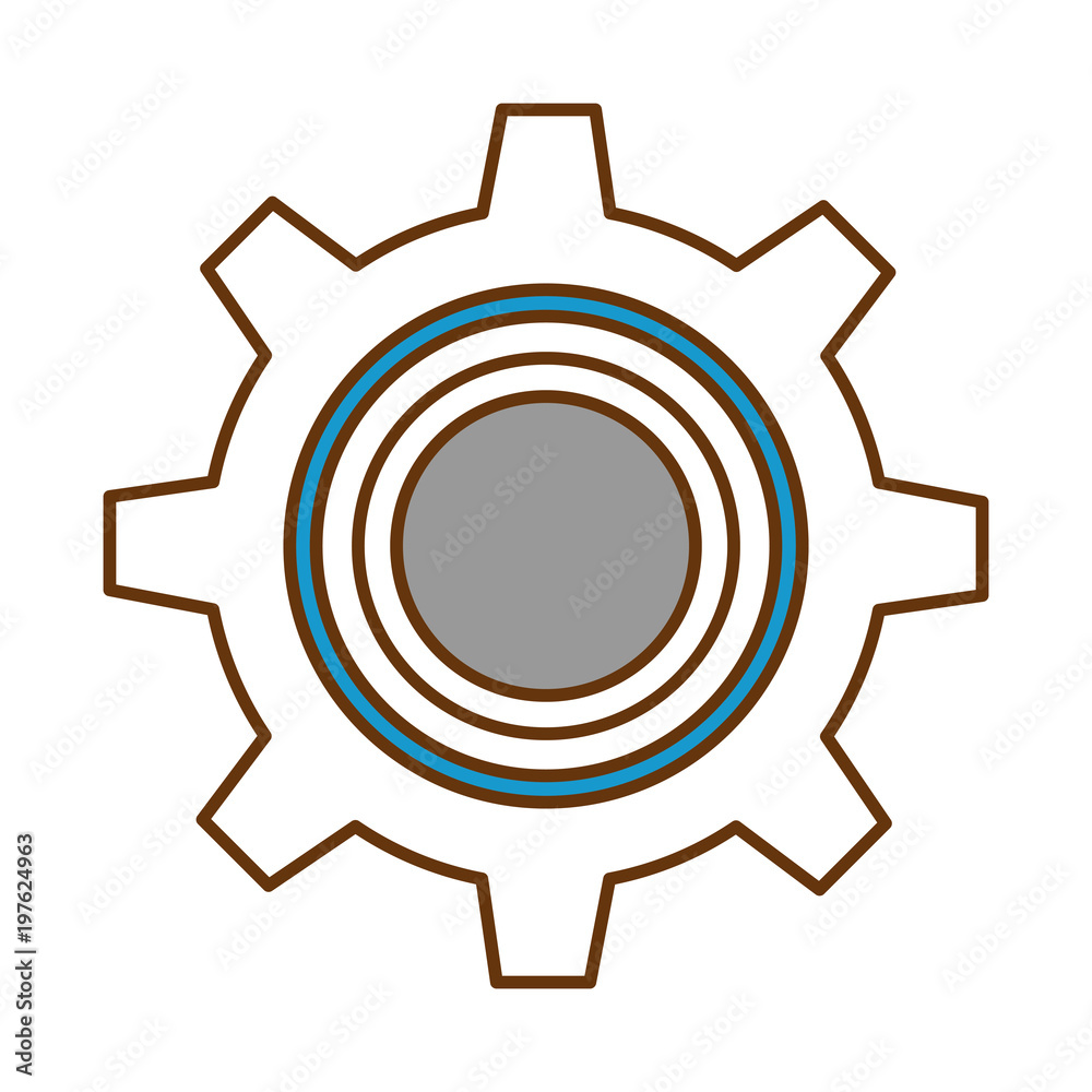 gear machine isolated icon vector illustration design