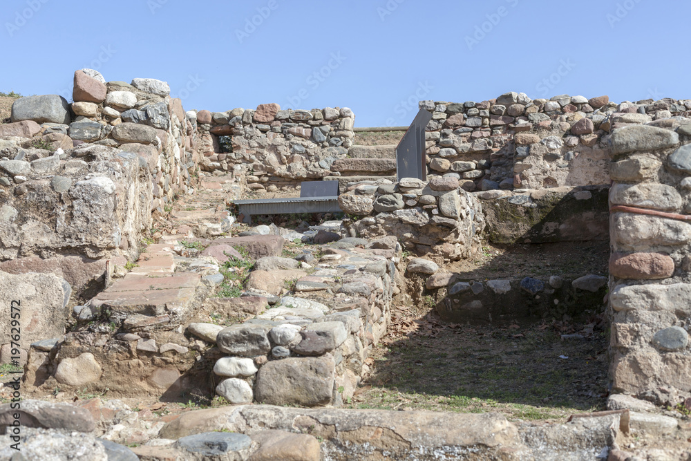 Ancient ruins, roman legacy,vila romana can terrers,La Garriga,Catalonia,Spain.