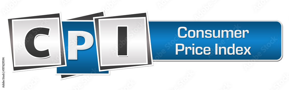 CPI - Consumer Price Index Blue Grey Squares Bar CPI - Consumer Price Index Blue Grey Squares Bar