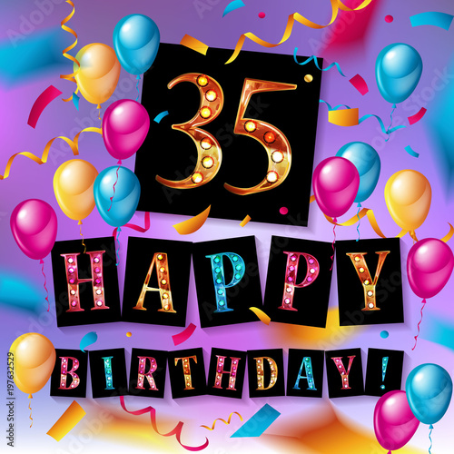 color 35 th birthday celebration photo