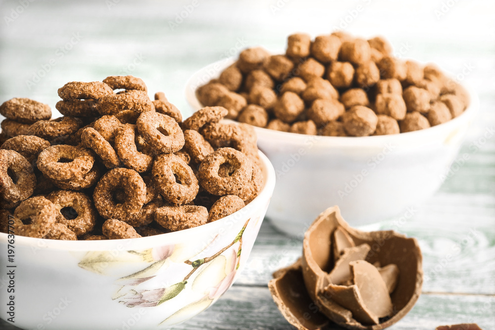 Corn chocolate balls. Delicious breakfast. Dessert. Corn chocolate balls. Delicious breakfast. Dessert.