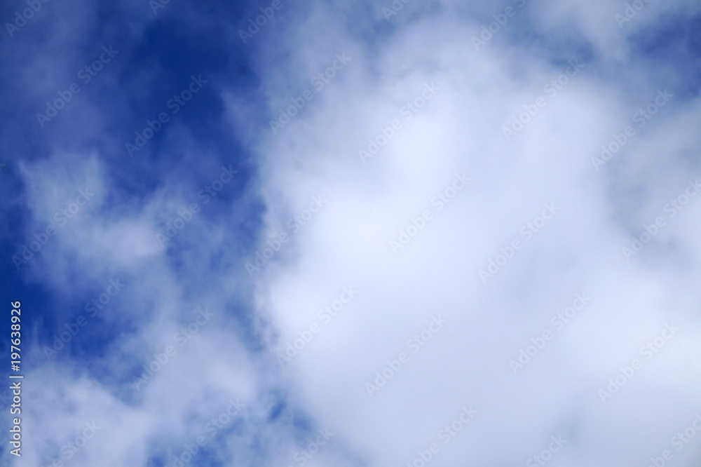 texture of clouds with a large cloud