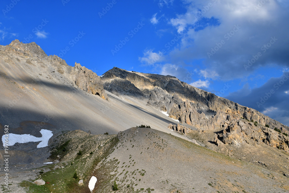 Versant sud du col de l'Izoard