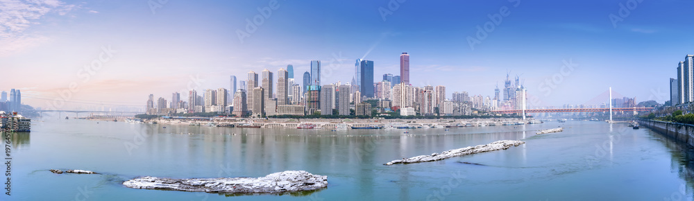 Obraz premium Skyline of urban architectural landscape in Chongqing