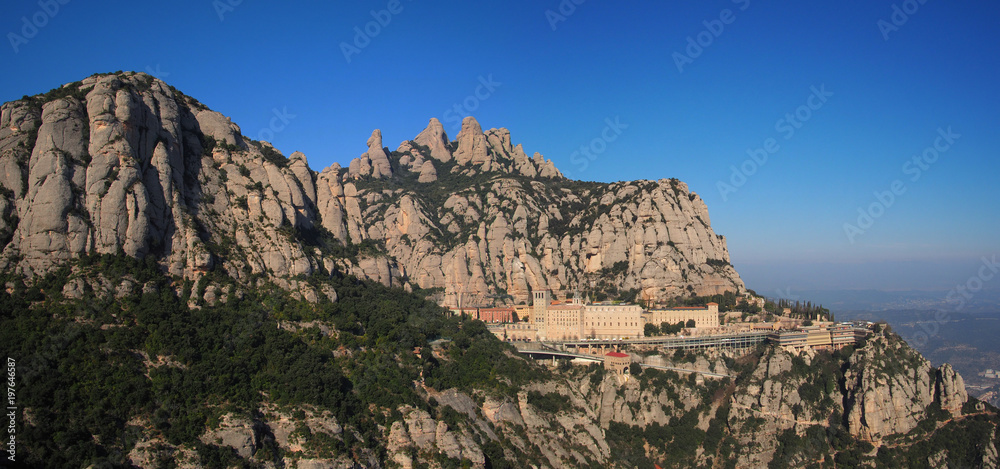 Montserrat monastery between rocks