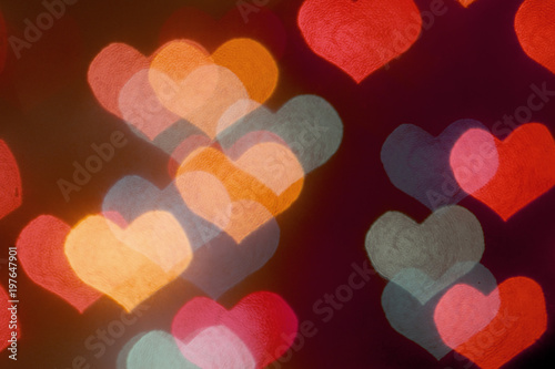 colored bokeh background