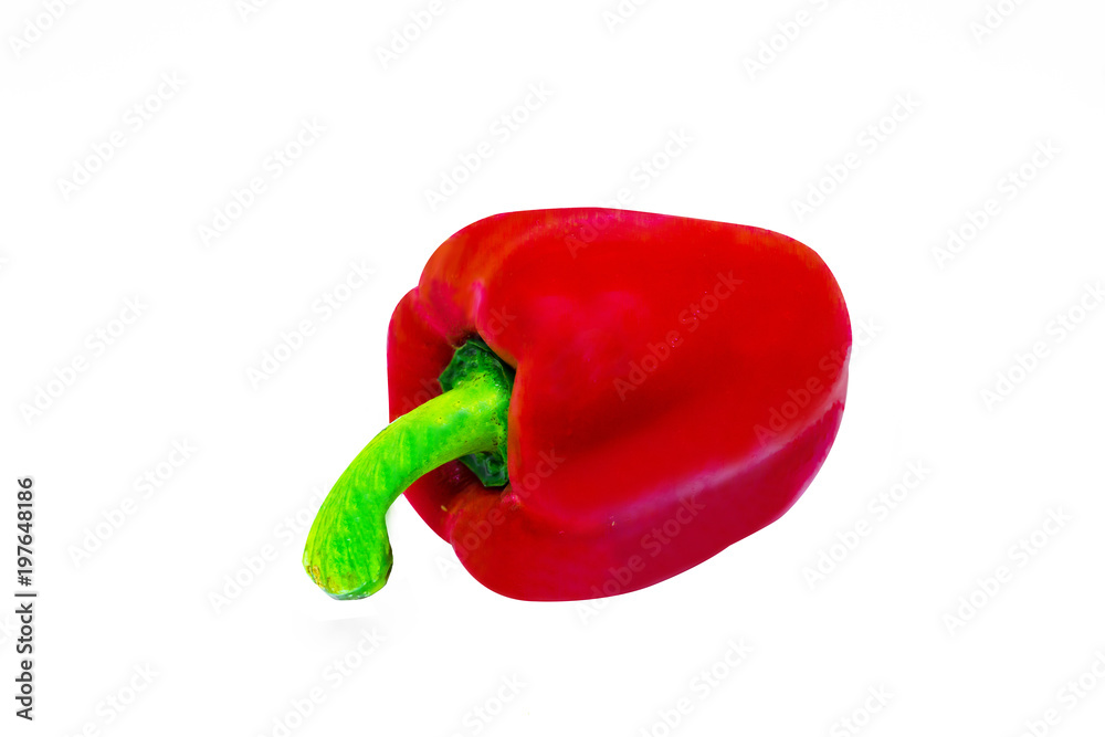 The colorful bell peppper with the white background , isolated style. The colorful bell peppper with the white background , isolated style.