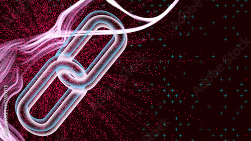 Blockchain Vector. Abstract Crypto Currency Technology. Background Electronic Illustration