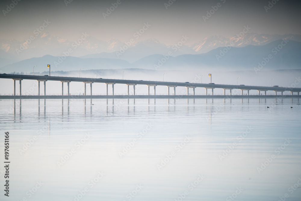 Hood Canal Bridge from Salsbury Point County Park