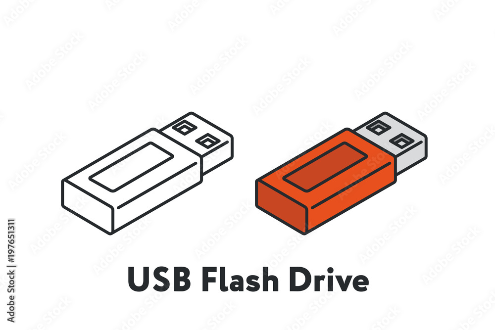 Pendrive Sketch Icon Isolated On White Background Pendrive Sketch Icon For  Infographic Website Or App Stock Illustration  Download Image Now  iStock