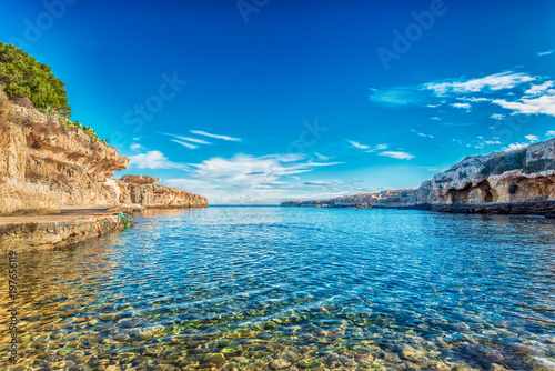 View of the beach Cala Incina photo