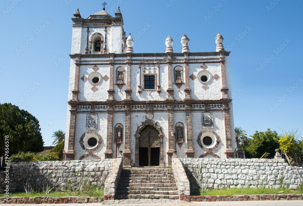 Mission San Ignacio Kadakaamn founded by the Jesuit missionary Juan Bautista de Luyando in 1728 at the site of the modern town of San Ignacio, Baja California Sur, Mexico.