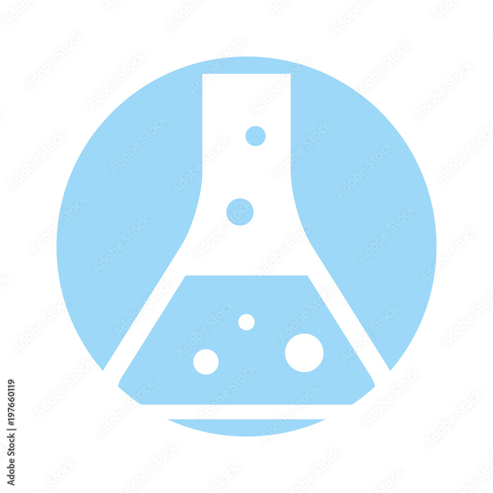 laboratory tube test icon vector illustration design